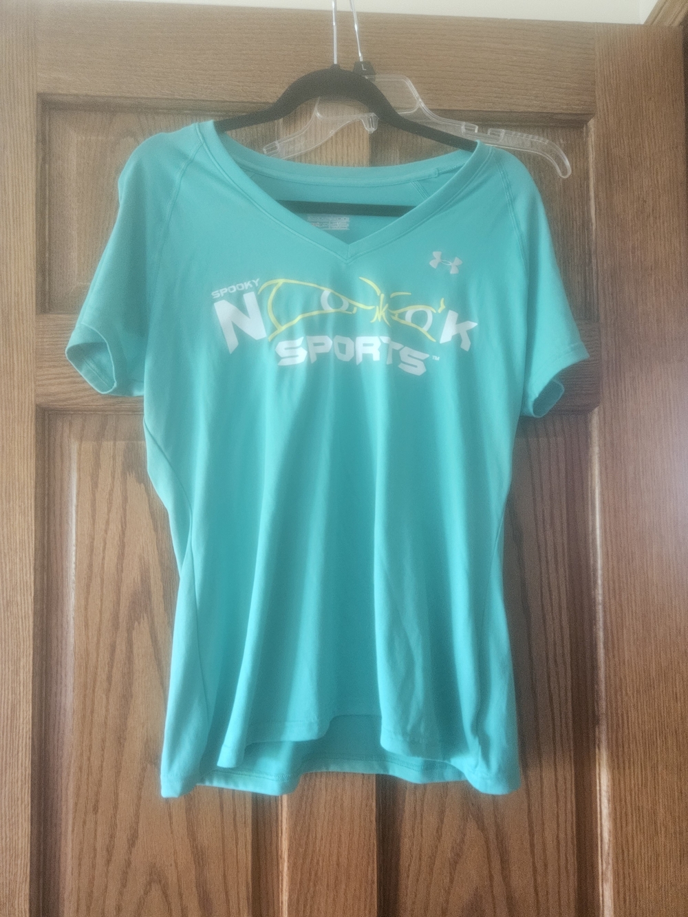 Under Armour Teal V-Neck Short Sleeve Performance Tee